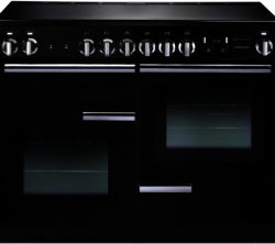 RANGEMASTER  Professional 110 Electric Ceramic Range Cooker - Black & Chrome